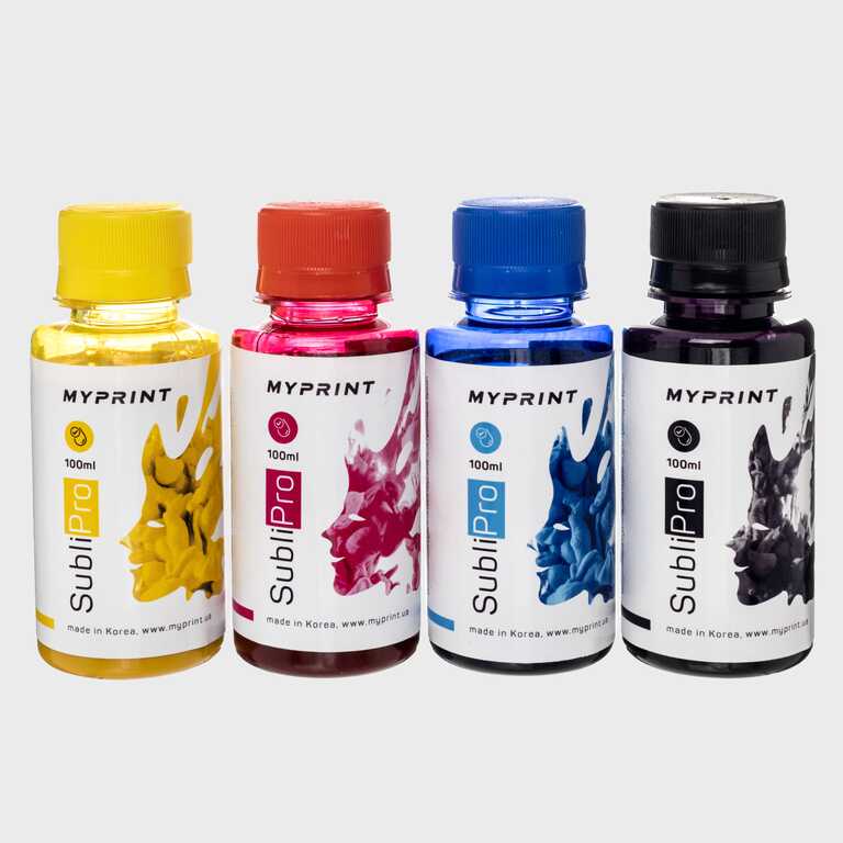 Комплект сублимационных чернил My Print SubliPro (4*100 мл) (6691) Комплект сублимационных чернил My Print SubliPro (4*100 мл) (6691)